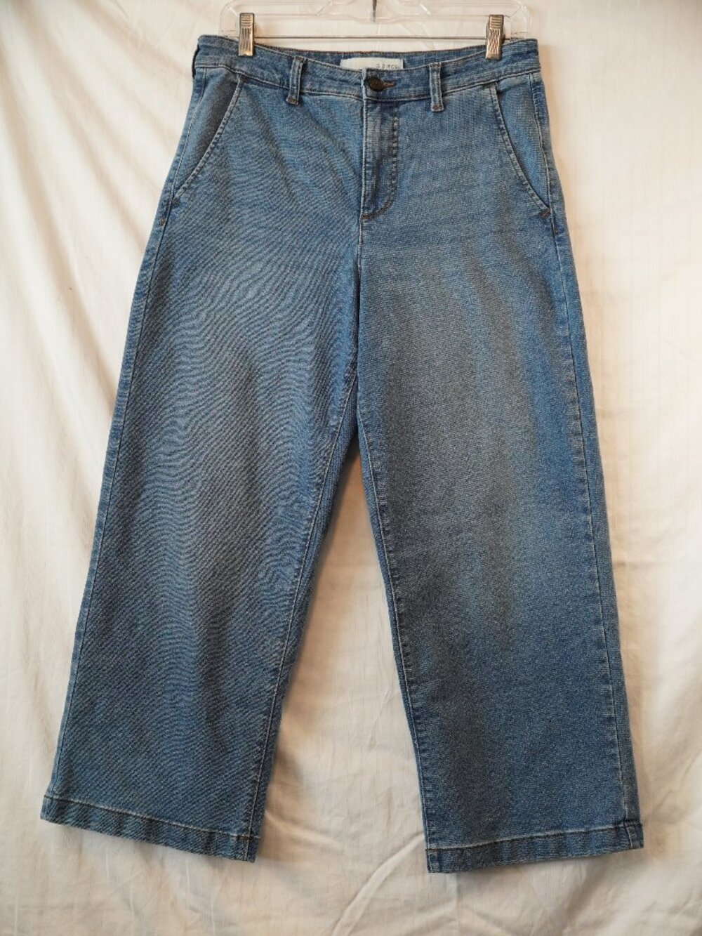 Ella Moss Wide Leg Cropped Jeans Women's Size 8 Medium Wash